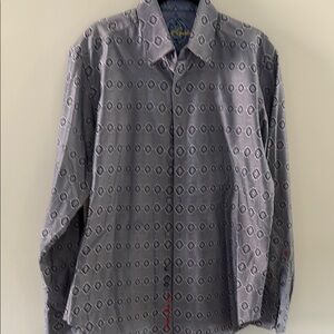 Robert Graham Gray Geometric Shirt